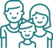 family symbol with father mother and child